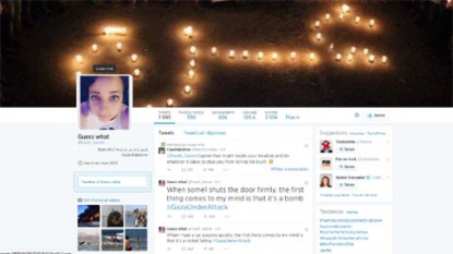 Elle tweete sous les bombes à Gaza