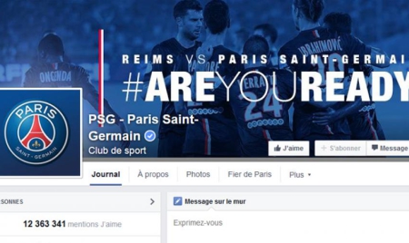 Le PSG champion sur Facebook