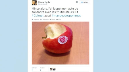 “Mangez des pommes”