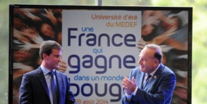 Valls ovationné au Medef après sa déclaration d’amour à l’entreprise