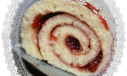 Gâteau roulé à la fraise