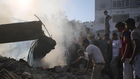 Gaza: huit Palestiniens, trois commandants de la branche armée du Hamas tués