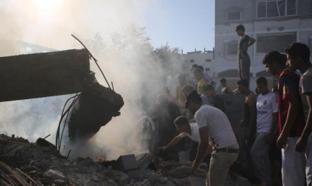 Gaza: huit Palestiniens, trois commandants de la branche armée du Hamas tués