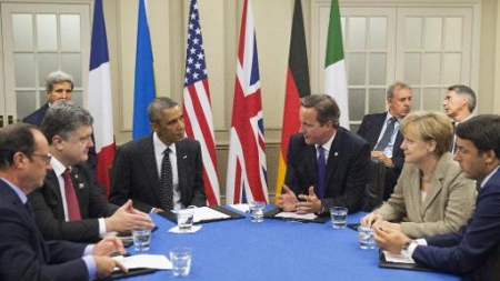 Ukraine: rencontre entre Porochenko et les Occidentaux avant le sommet de l’Otan