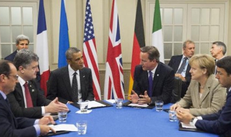 Ukraine: rencontre entre Porochenko et les Occidentaux avant le sommet de l’Otan