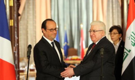 En Irak, Hollande promet plus d’aide militaire contre l’Etat islamique