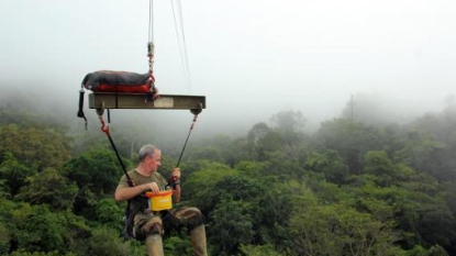 Guyane: chercheurs funambules au-dessus de la canopée