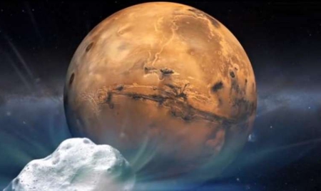 Une comète a rendez-vous avec Mars, qu’elle va frôler dimanche
