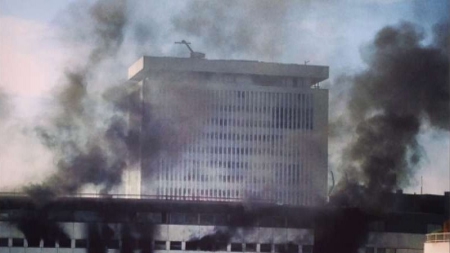 La Maison de la Radio en feu