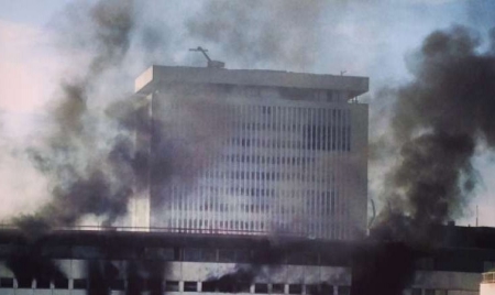 La Maison de la Radio en feu