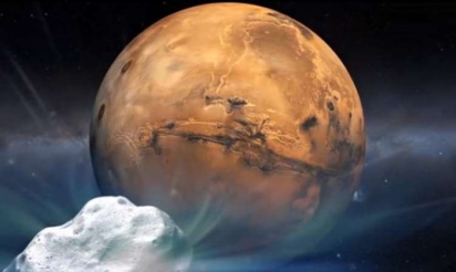 Une première en un million d’années: une comète “frôle” Mars