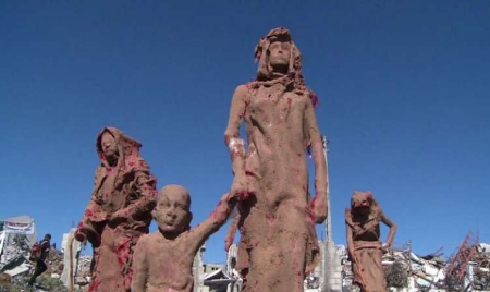 Gaza: un artiste palestinien sculpte dans l’argile l’horreur de la guerre