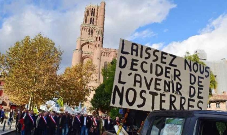 Sivens manifestations pro-barrage et anti zadistes  à Albi