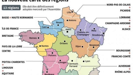 La France redessine sa carte régionale pour simplifier son millefeuille administratif