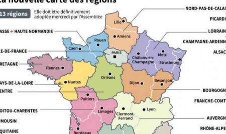 La France redessine sa carte régionale pour simplifier son millefeuille administratif