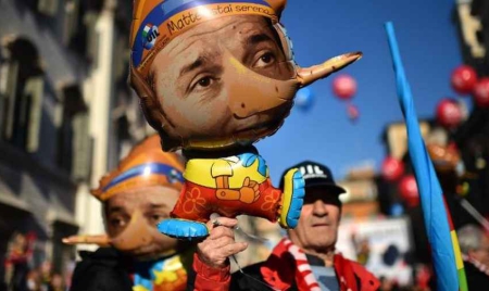 L’Italie en grève générale contre le gouvernement de Matteo Renzi