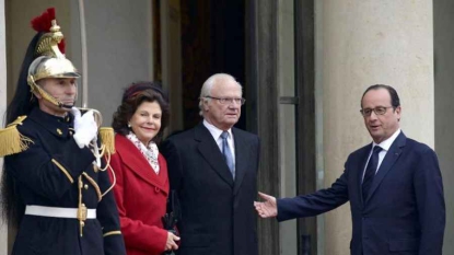 Le roi et la reine de Suède en visite en France