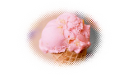 Glace à la barbe à papa