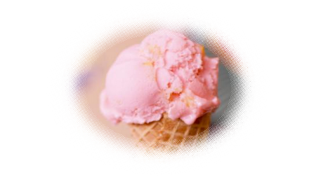 Glace à la barbe à papa