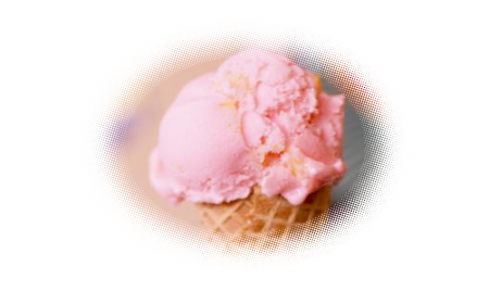 Glace à la barbe à papa