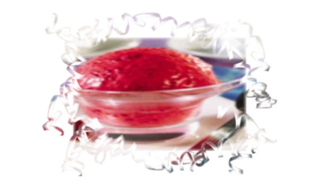 Glace à la framboise