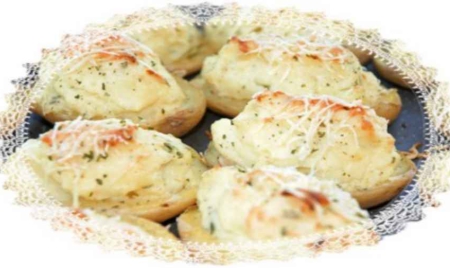 Pommes de terre farcies crème et ciboulette