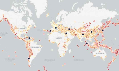 CARTE. Les principaux séismes qui ont secoué le globe depuis 4 000 ans