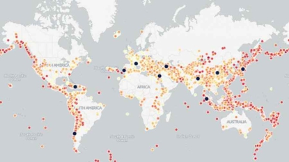 CARTE. Les principaux séismes qui ont secoué le globe depuis 4 000 ans
