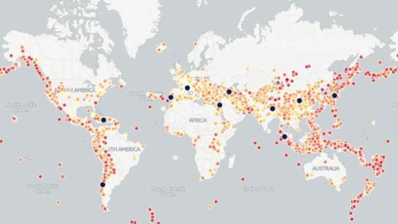 CARTE. Les principaux séismes qui ont secoué le globe depuis 4 000 ans