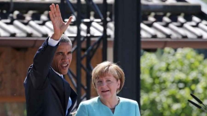 Dans les Alpes bavaroises, Barack et Angela affichent leur entente