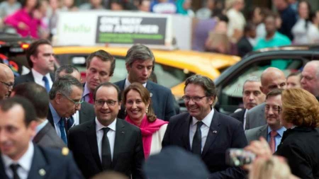 A New York, François Hollande s’offre un bain de foule sur Broadway