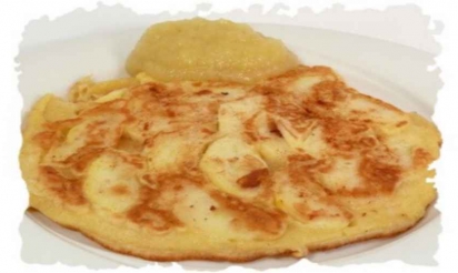 omelette sucrée aux pommes