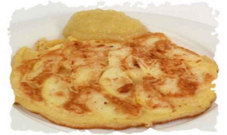 omelette sucrée aux pommes