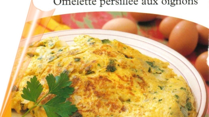 Omelette persillée & oignons