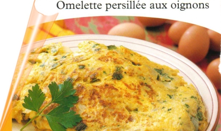 Omelette persillée & oignons