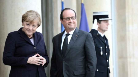 Entretien Hollande-Merkel sur la Syrie et les réfugiés mardi à Paris