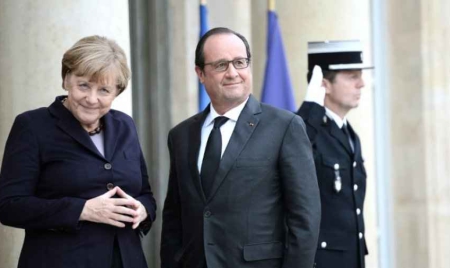 Entretien Hollande-Merkel sur la Syrie et les réfugiés mardi à Paris