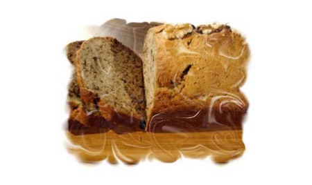 pain aux bananes et aux noix