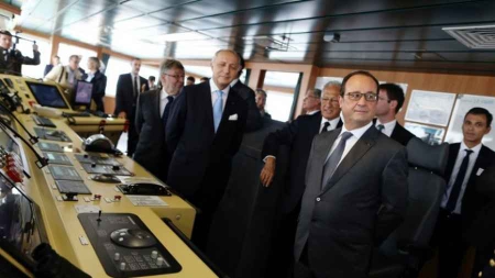 Hollande au Havre souligne le potentiel français dans le maritime