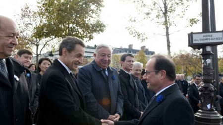 11 novembre: François Hollande préside les cérémonies, salue Nicolas Sarkozy