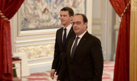 Les cotes de popularité de François Hollande et Manuel Valls s’effondrent en février
