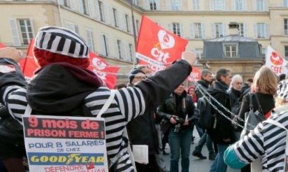 Grève et mobilisation à Paris et en régions autour des 8 condamnés de Goodyear