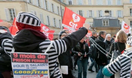 Grève et mobilisation à Paris et en régions autour des 8 condamnés de Goodyear