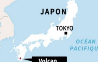 Eruption du volcan Sakurajima dans le sud du Japon