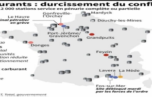 Carburants: le conflit se durcit 