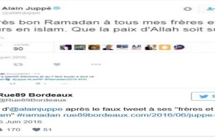 Faux tweet sur le ramadan : Alain Juppé porte plainte 