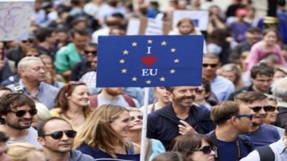 A Londres, des milliers de Britanniques disent je t’aime à l’UE