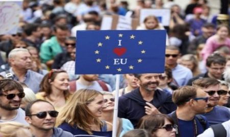 A Londres, des milliers de Britanniques disent je t’aime à l’UE