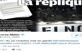 Corse : la menace du FLNC aux "islamistes radicaux" en cas d'attaque 