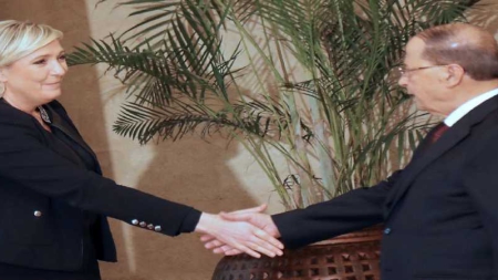 Marine Le Pen rencontre au Liban son premier chef d’Etat étranger